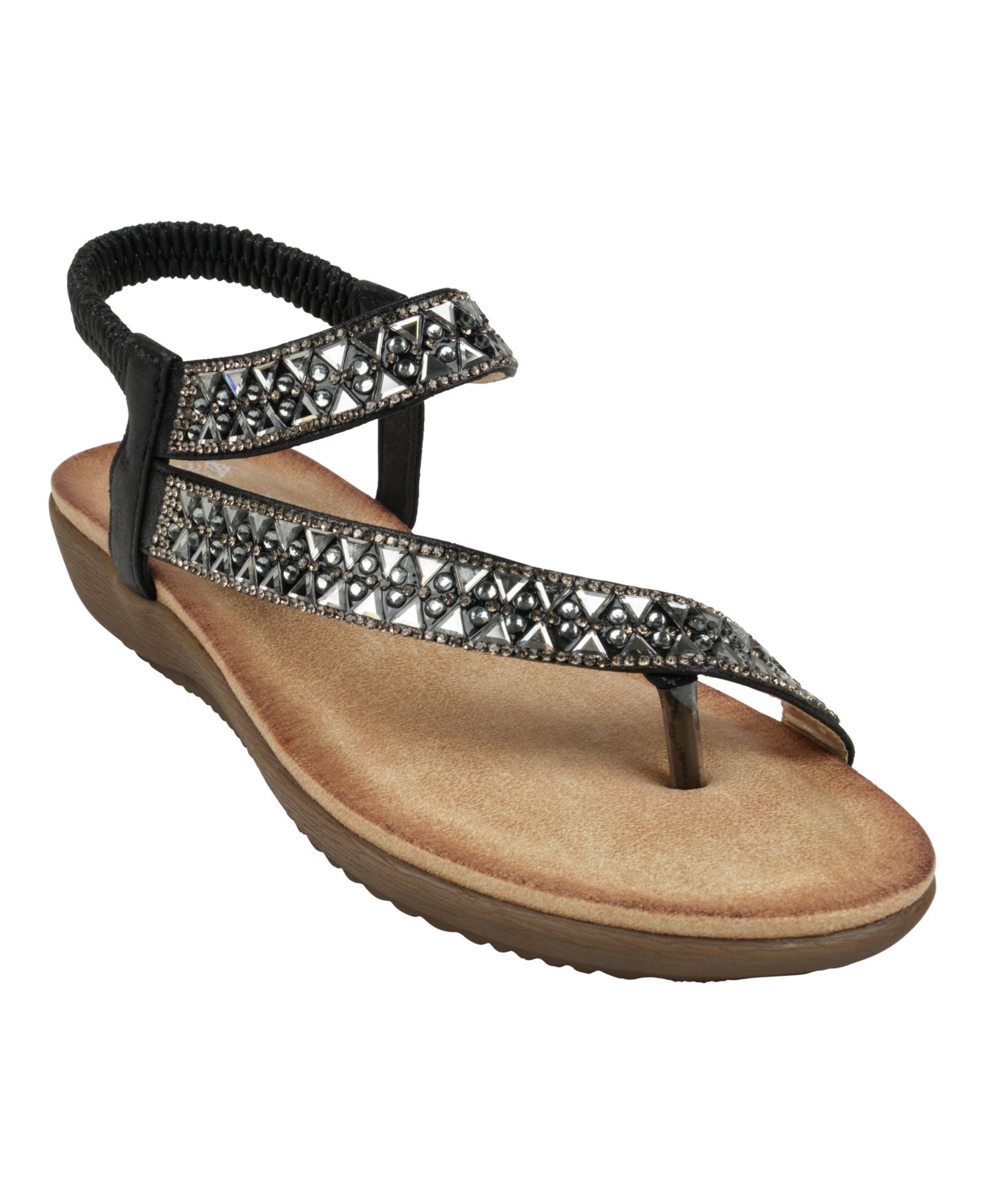 Сандалии GC Shoes Women's Reille Jeweled Asymmetrical Flat