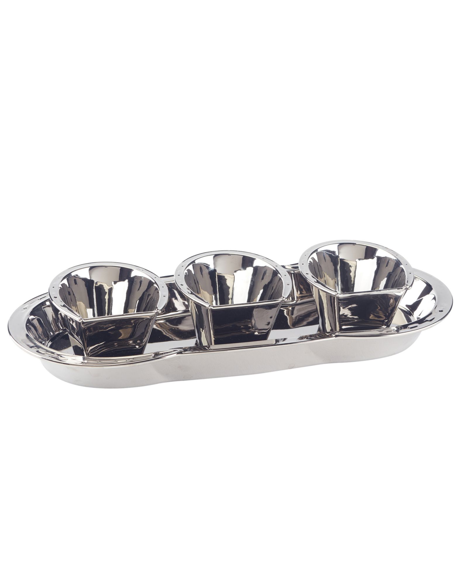 Certified International Derby Day at the Races Silver Plated 3-D Horseshoe 4 Pc Tray Set