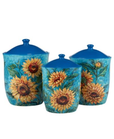 Certified International Набор банок Golden Sunflower, 3 шт.
