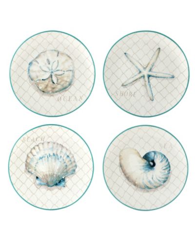 Certified International Ocean View Dinner Plates, Set of 4