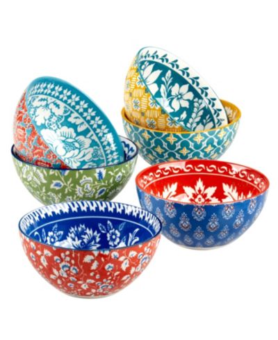 Certified International Panache All-Purpose Bowls, Set of 6