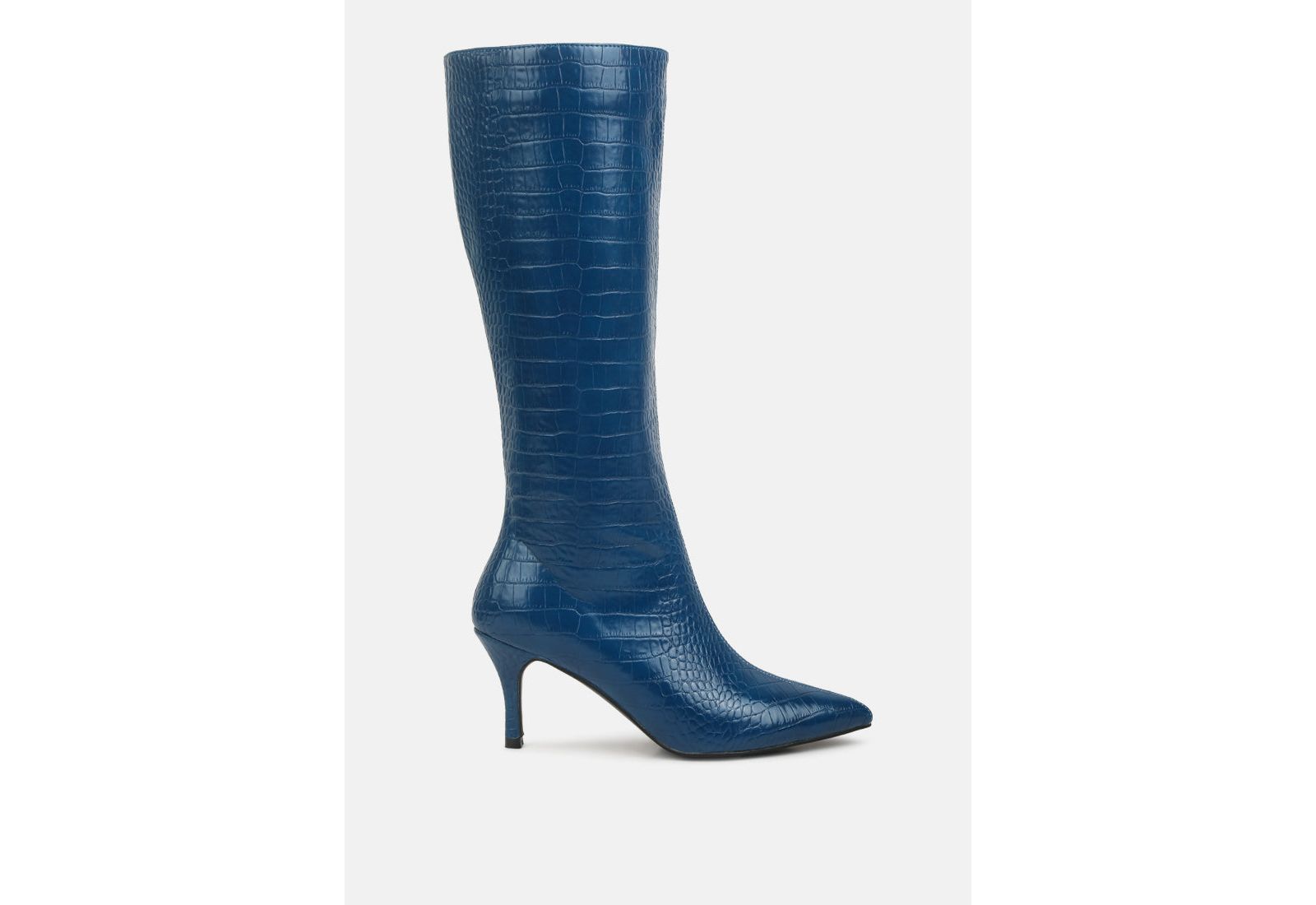 London Rag Women's Uptown Pointed Mid Heel Calf Boots