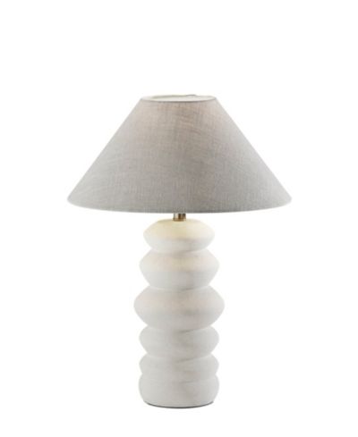 Adesso 25" Matte Ceramic Marcey Table Lamp