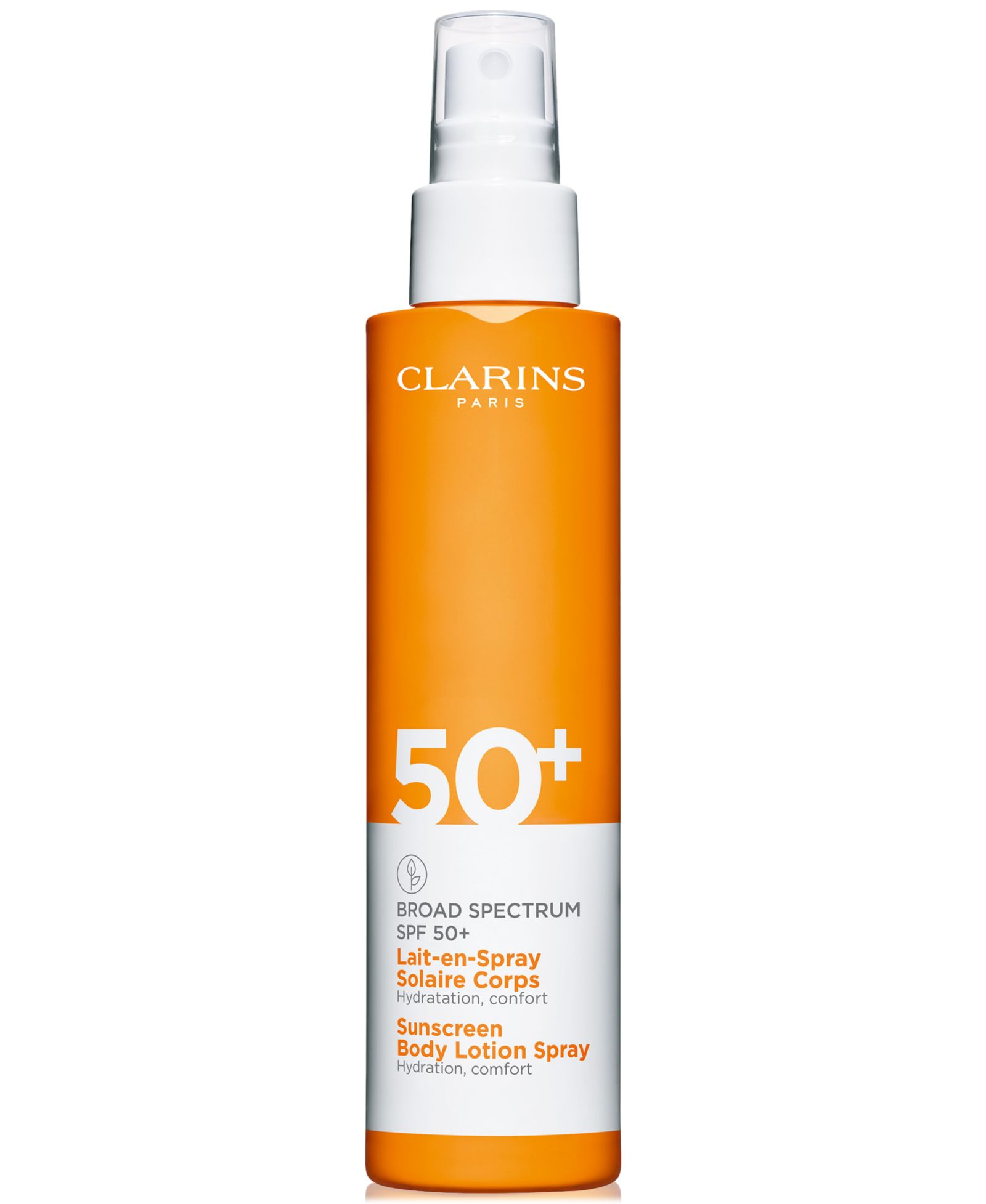Спрей-лосьон для тела Clarins Sunscreen Broad Spectrum SPF 50+, 5 oz.