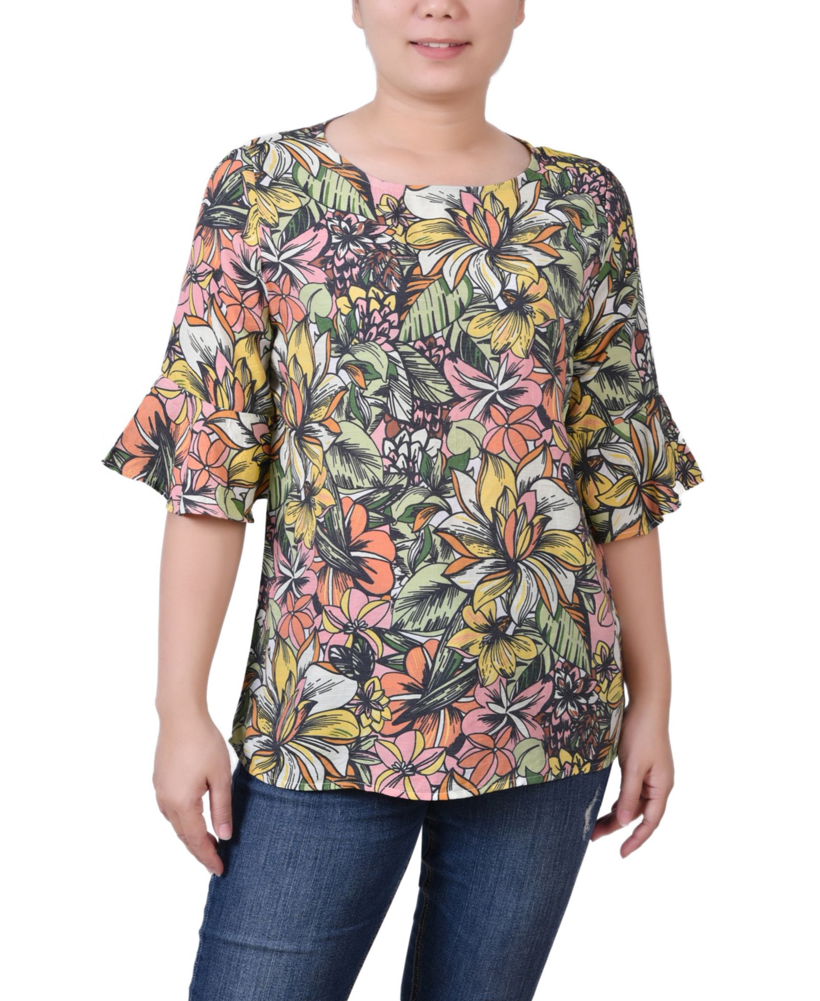 Женская блузка NY Collection Bell Sleeve