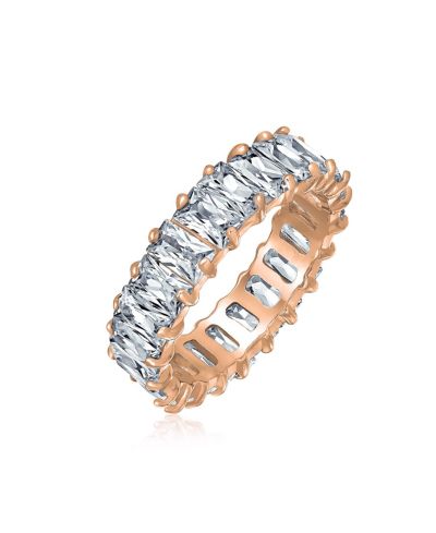Bling Jewelry CZ Eternity Band Ring .925 Sterling Silver