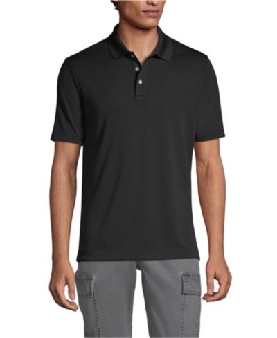 Lands' End Men's School Uniform Short Sleeve Solid Active Polo Shirts