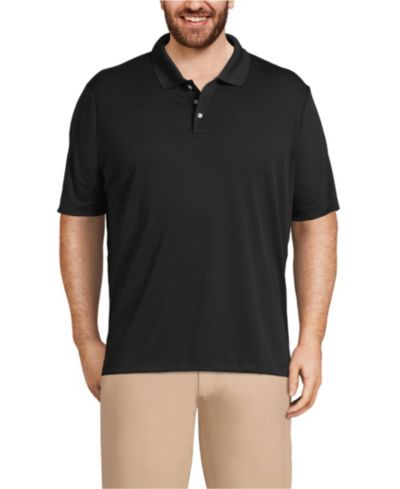 Lands' End Men's Short Sleeve Solid Active Polo