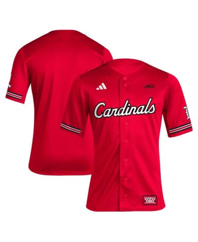 Men's adidas Red Louisville Cardinals Reverse Retro Replica jersey Baseball Jersey