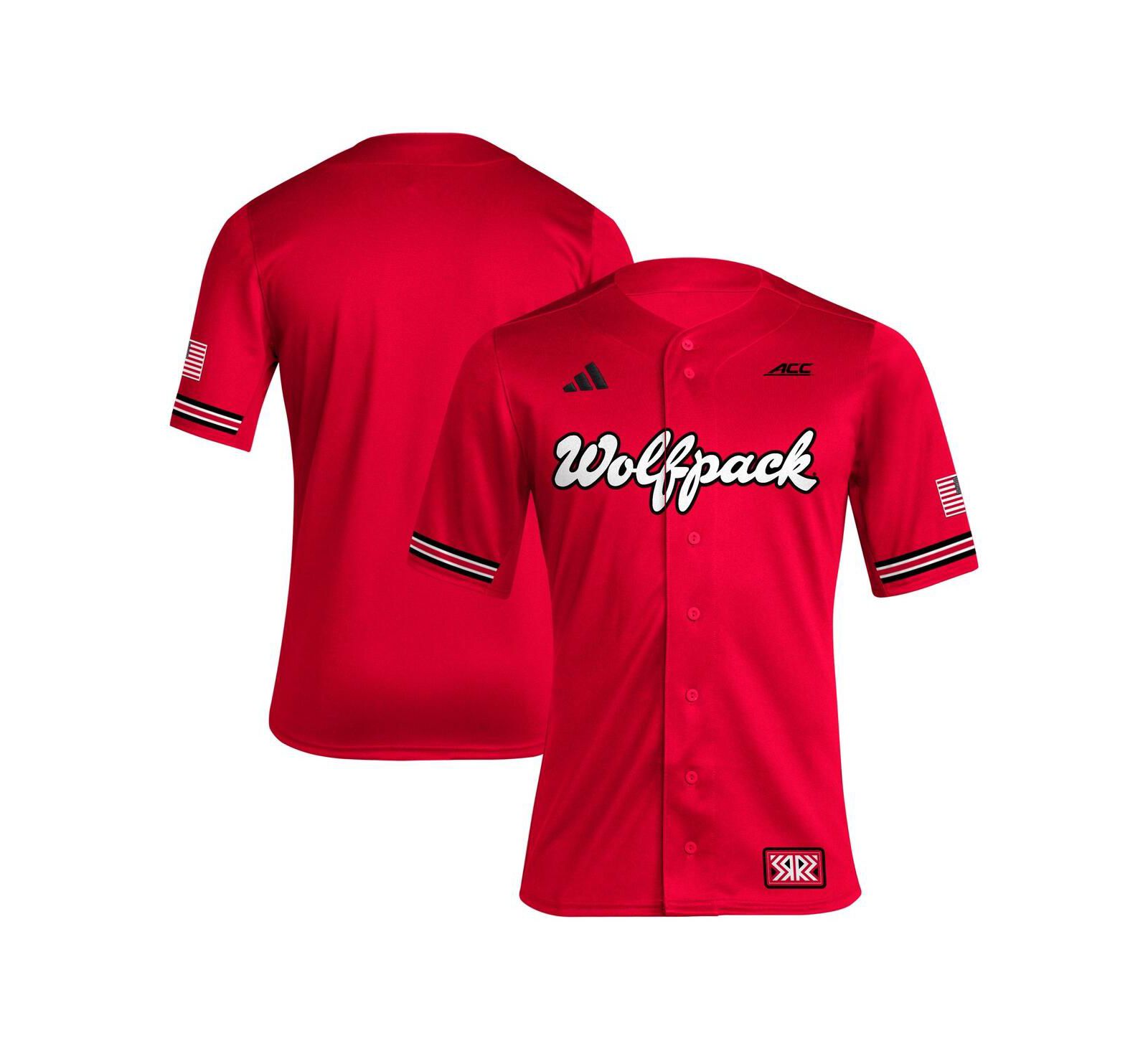 Adidas Men's NC State Wolfpack Reverse Retro Replica jersey Baseball Jersey
