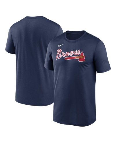 Мужская футболка Nike Atlanta Braves Fuse Legend, темно-синяя