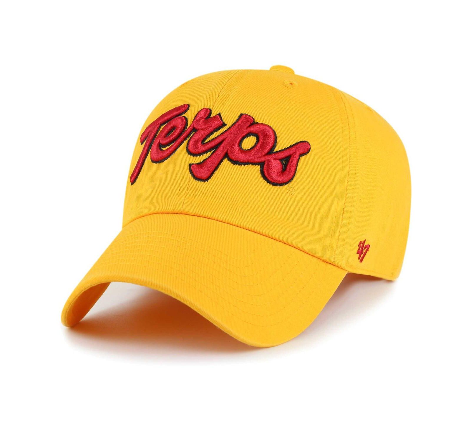 Мужская кепка '47 Brand Gold Distressed Maryland Terrapins Vintage-Like Clean Up регулируемая