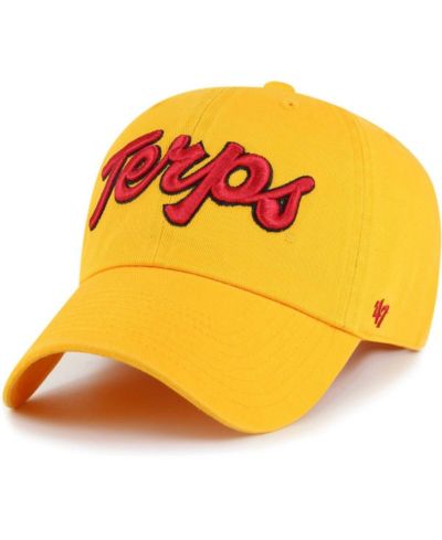 Мужская кепка '47 Brand Gold Distressed Maryland Terrapins Vintage-Like Clean Up регулируемая