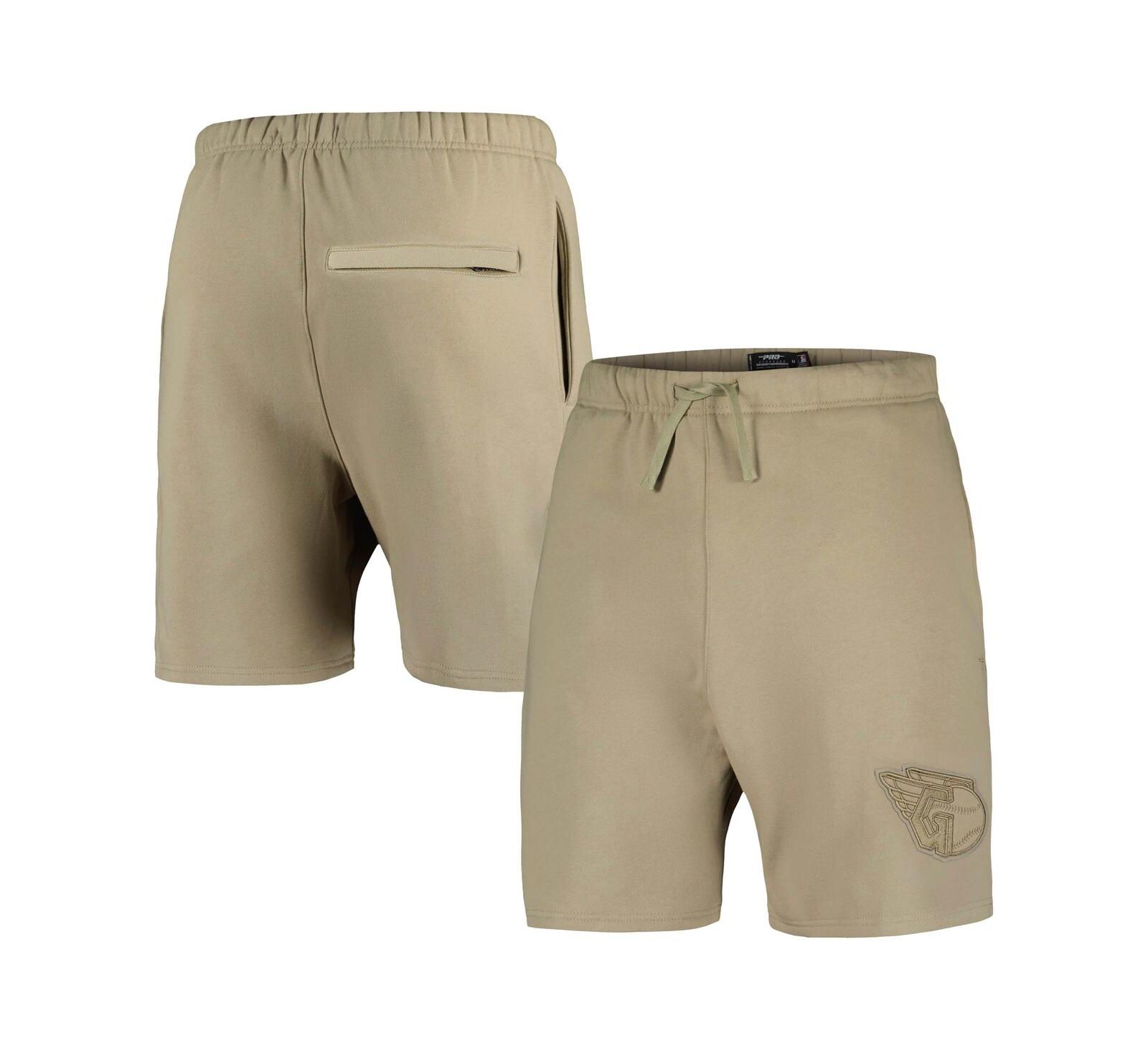 Мужские шорты Pro Standard Khaki Cleveland Guardians Neutral Fleece