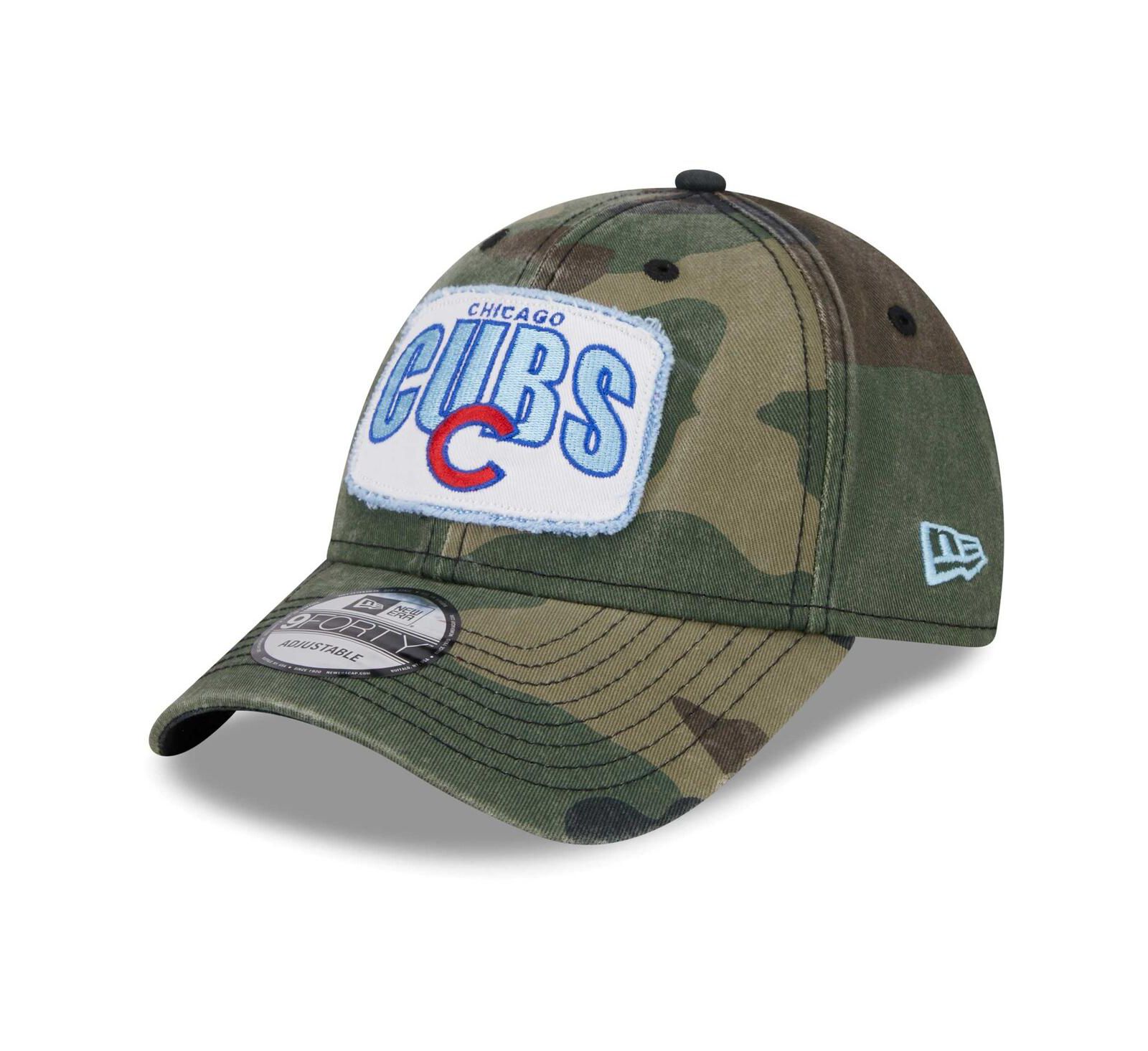 Men's New Era Camo Chicago Cubs Gameday 9FORTY Adjustable Hat