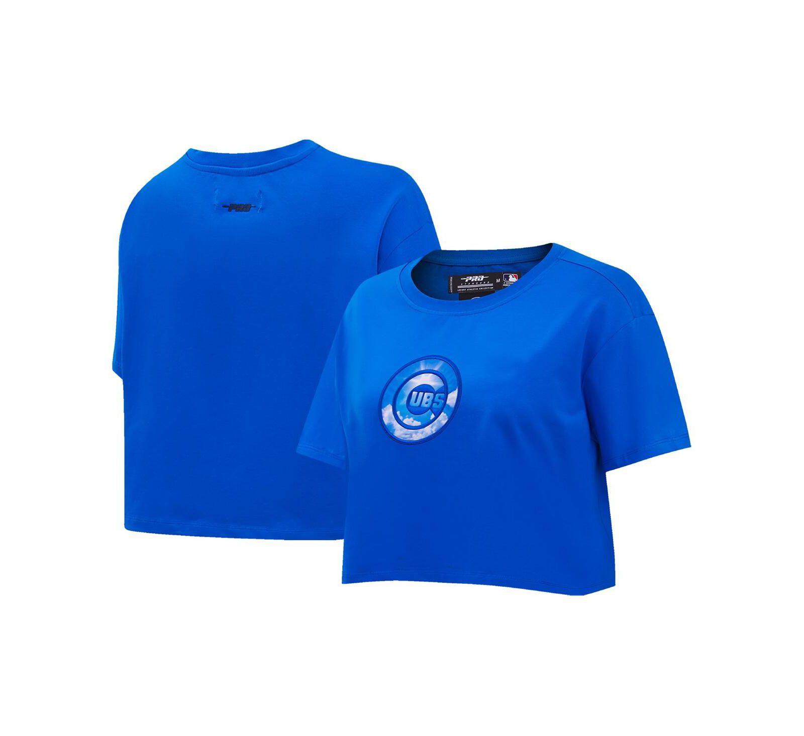 Женская укороченная футболка Pro Standard Royal Chicago Cubs Painted Sky