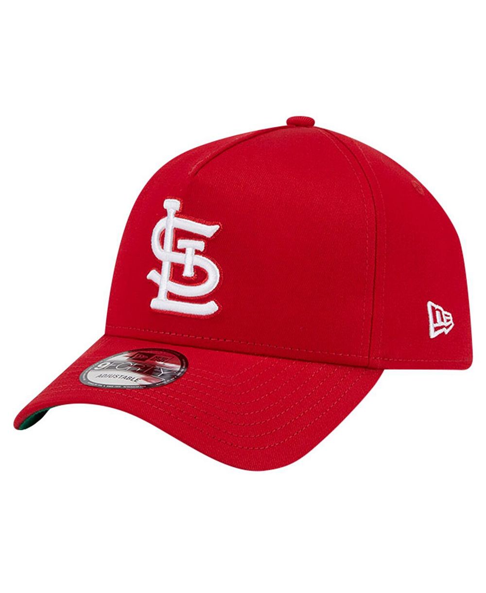 Men's New Era Red St. Louis Cardinals Team Color A-Frame 9FORTY Adjustable Hat