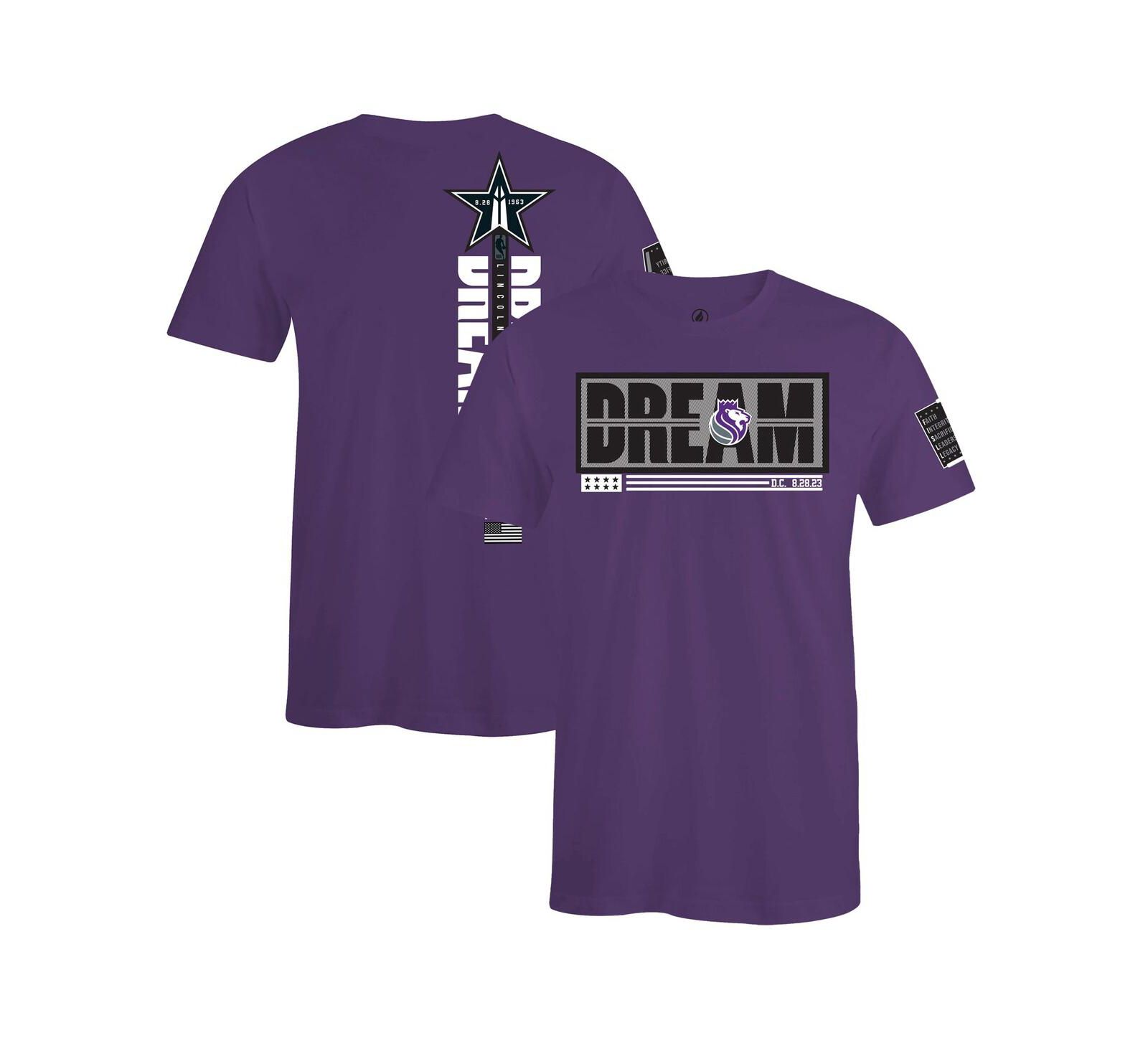 Мужская и женская футболка FISLL x Black History Collection Purple Sacramento Kings