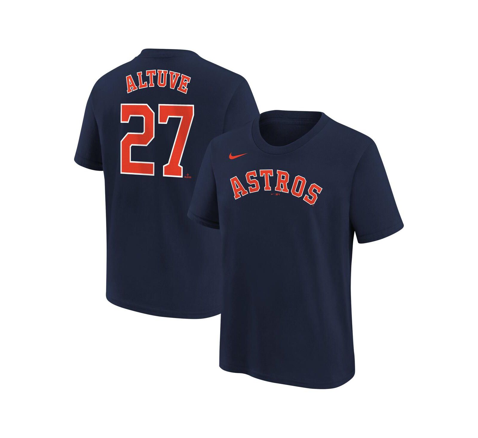 Big Boys Nike Jose Altuve Navy Houston Astros Home Player Name and Number T-shirt
