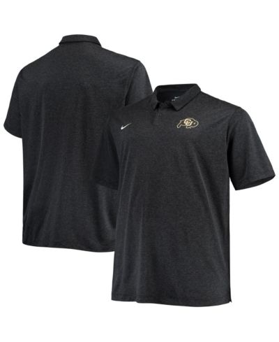 Men's Nike Heathered Black Colorado Buffaloes Big and Tall Performance Polo Shirt