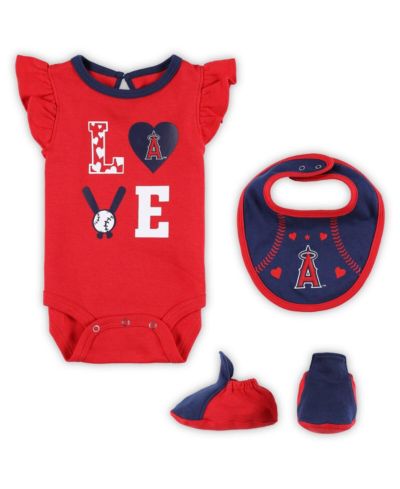 Комплект из боди и ботинок Outerstuff Baby Boys and Girls Red, Navy Los Angeles Angels