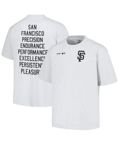 Men's PLEASURES White San Francisco Giants Precision T-shirt