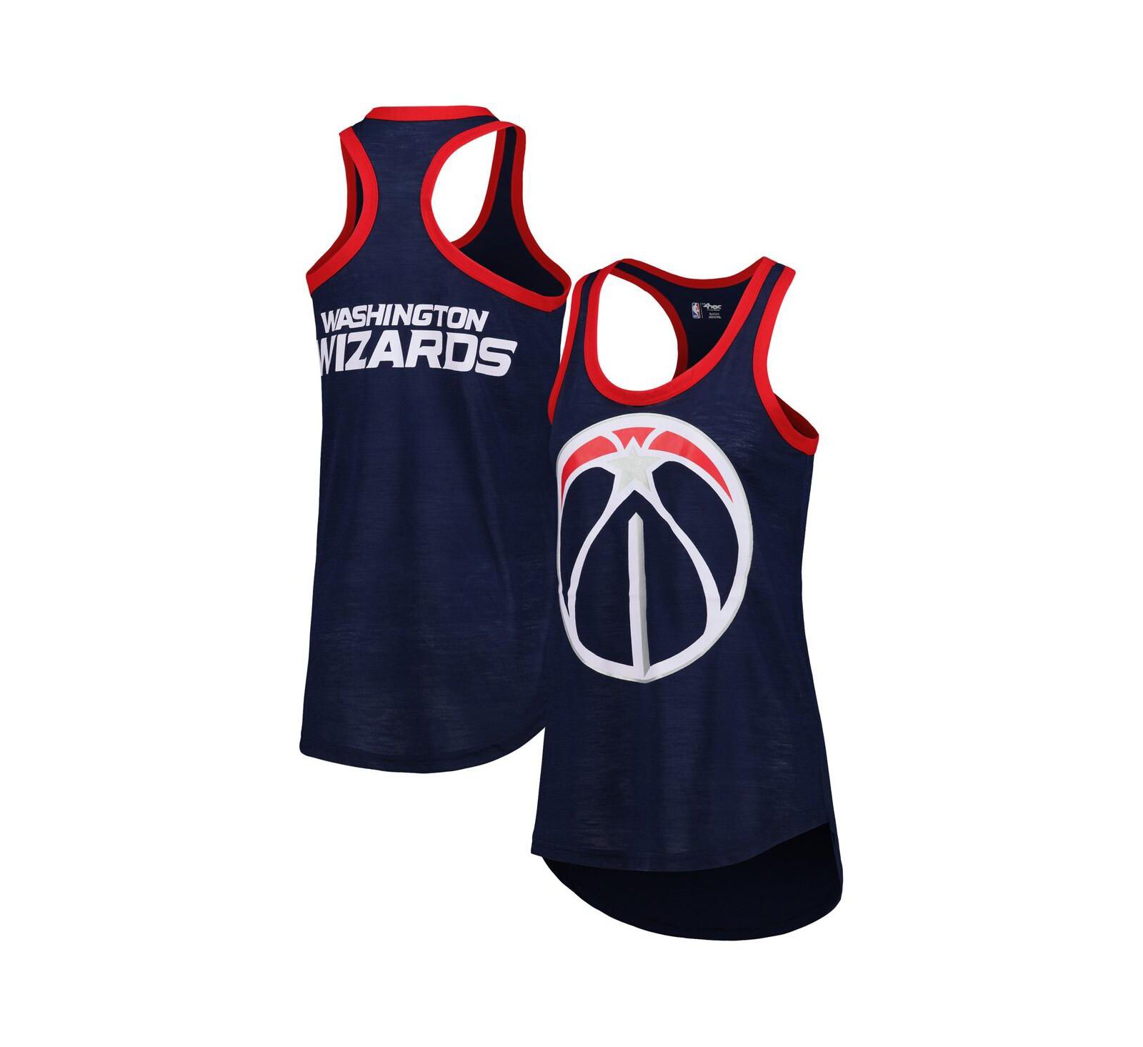 Женский майка-топ G-III 4Her by Carl Banks Navy Washington Wizards Showdown Scoop-Neck Racerback