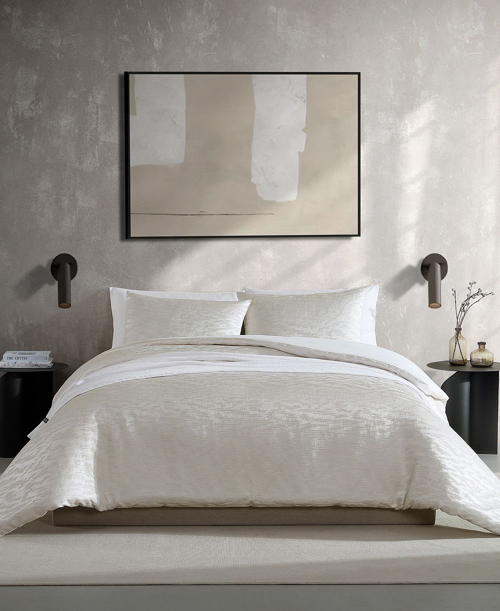 Vera Wang Illusion Textured 3-Pc. Duvet Cover Set, King