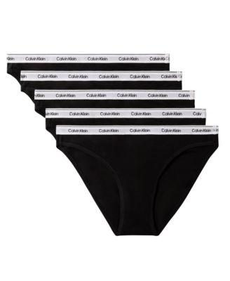 Женские трусики-бикини Calvin Klein Icon Logo 5-Pack Low-Rise QD5208