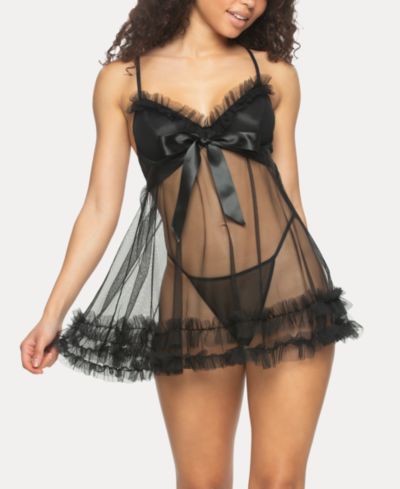 Женский комплект Jezebel Veil Tulle Ruffle Babydoll