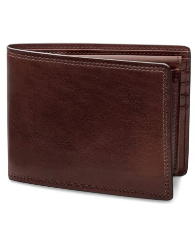 Bosca Men's Dolce Credit Wallet with I.D. Passcase, Dark Brown