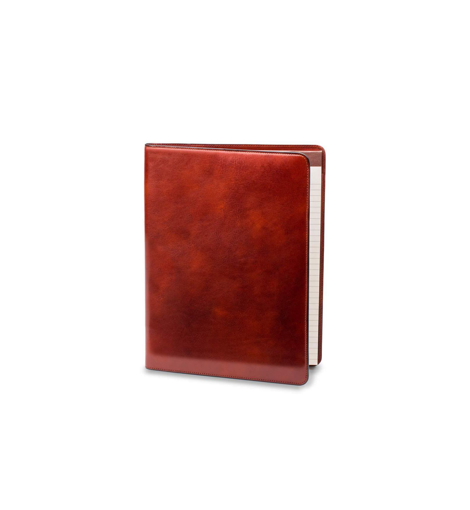 Bosca Men's Old Leather All Leather Pad Cover 8.5 X 11