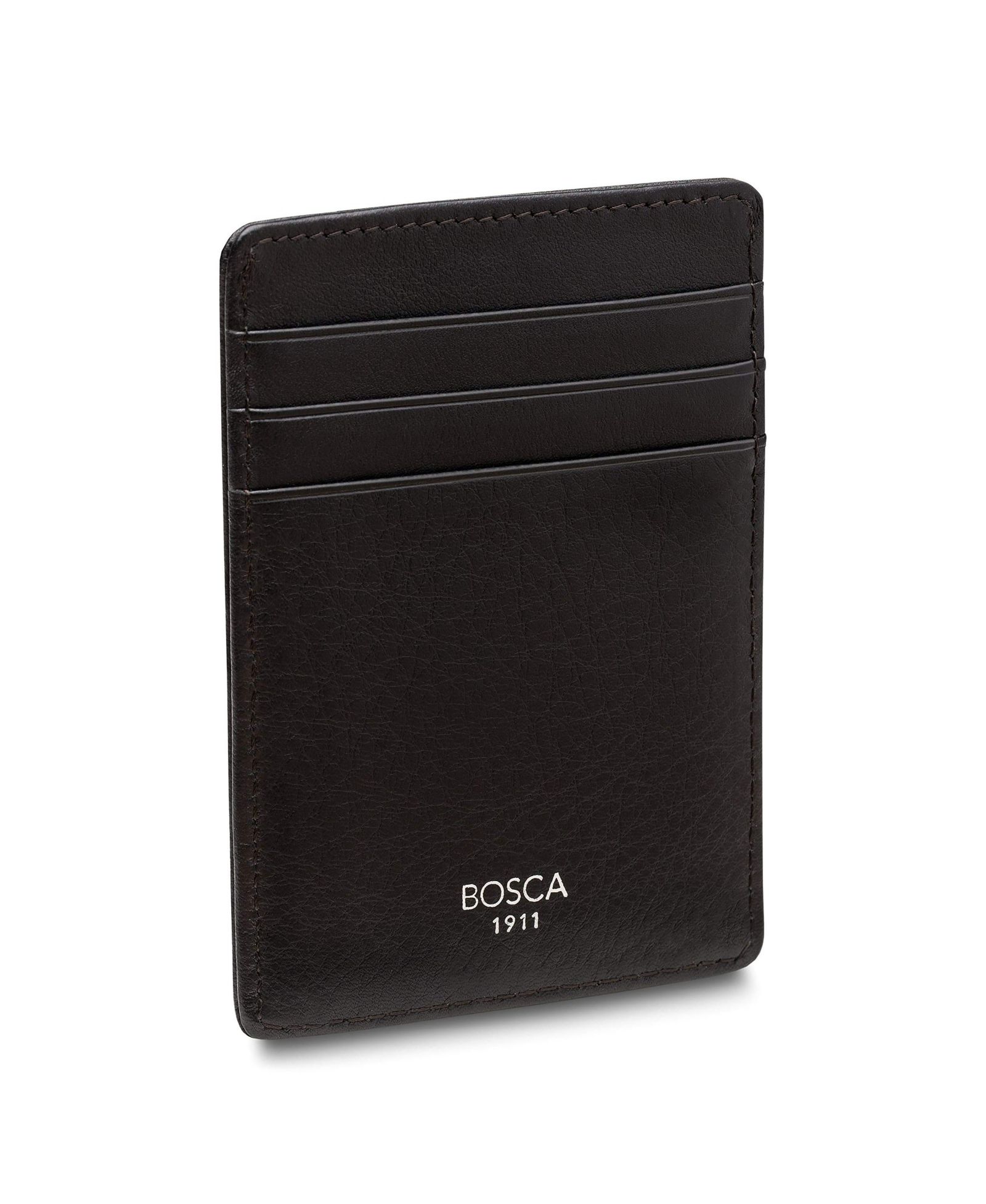 Bosca Men's Nappa Vitello Deluxe Front Pocket Wallet RFID