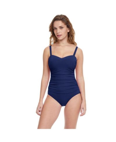 Profile by Gottex Women's Tutti Frutti D Cup Wide Strap One Piece Swimsuit