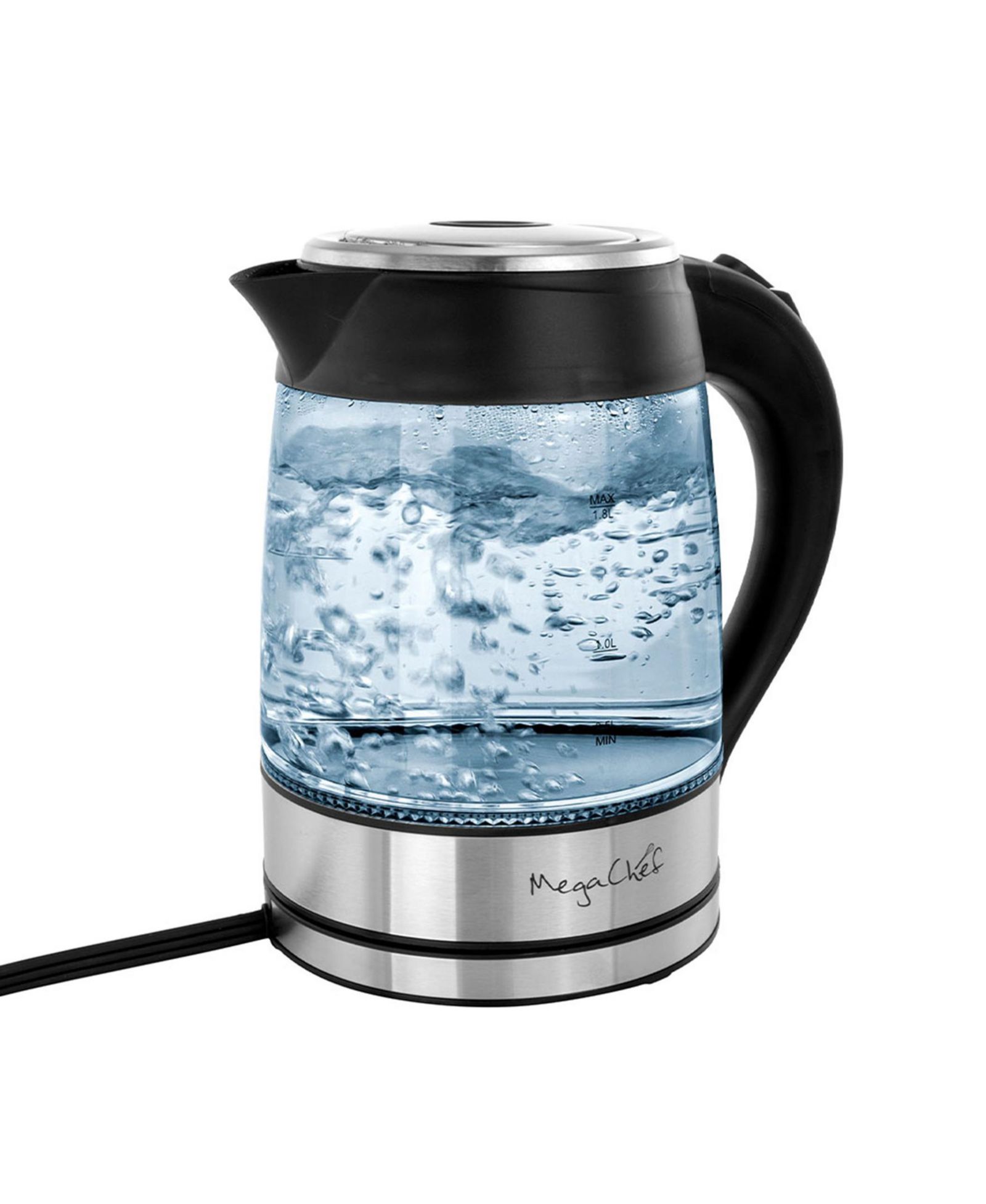 MegaChef 1.8 Quart Glass Electric Tea Kettle