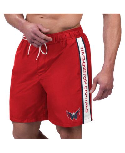 Мужские плавки для плавания G-III Sports by Carl Banks Red Washington Capitals Streamline Volley