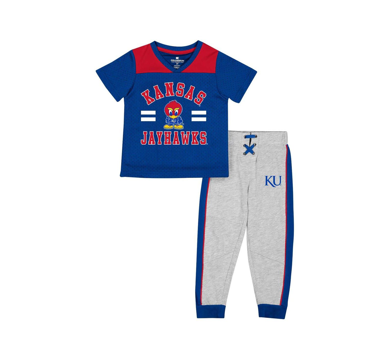 Комплект из джерси и брюк Colosseum Kansas Jayhawks для детей