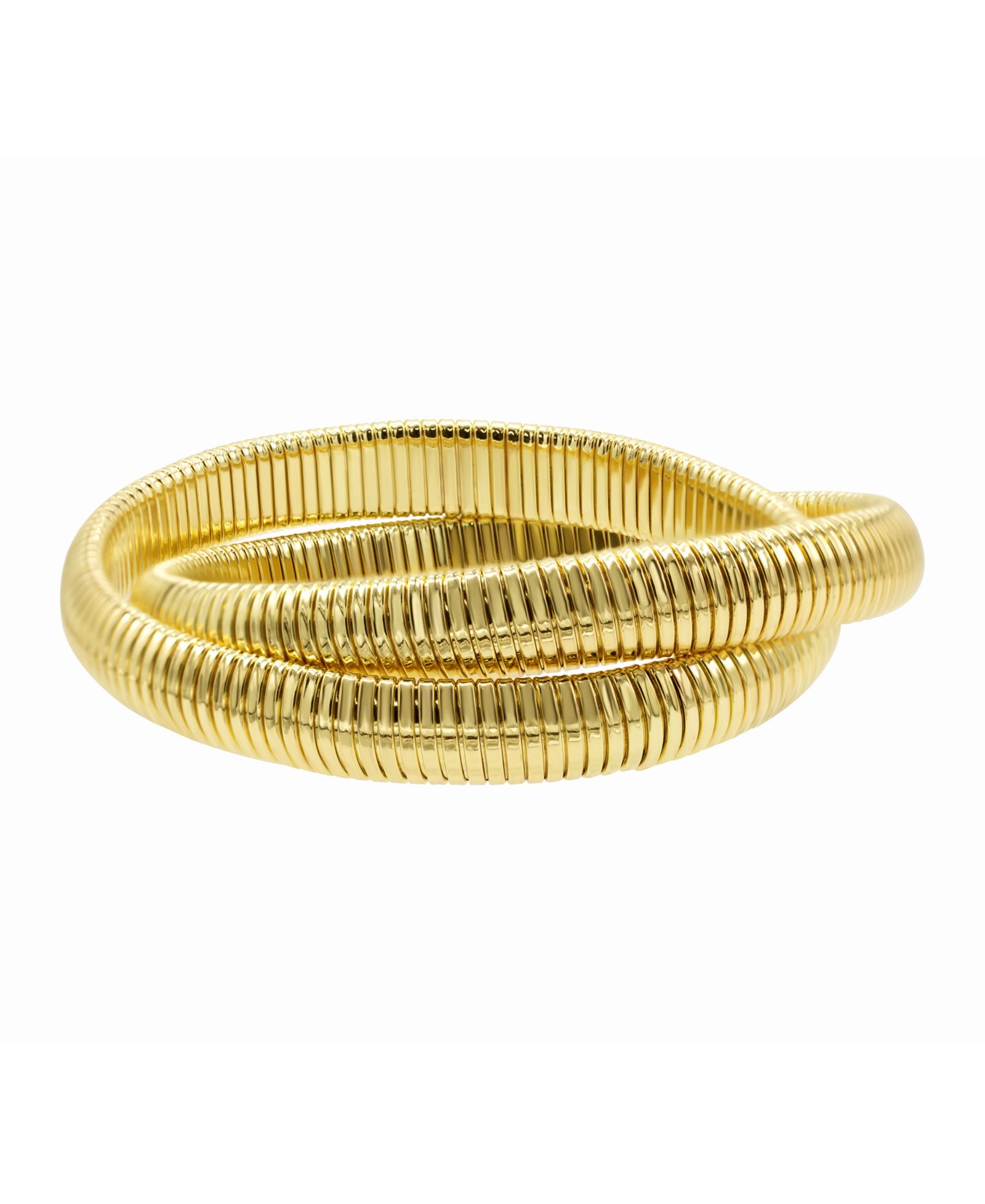 Браслет ADORNIA 14K Gold-Plated 2-Layer Omega Chain