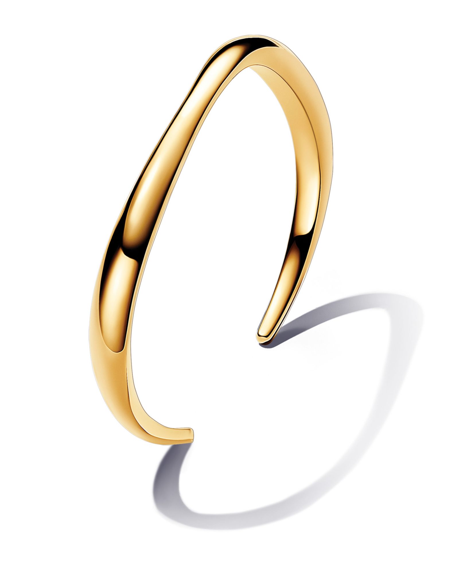 Браслет Pandora 14k gold-plated Shaped Open Bangle