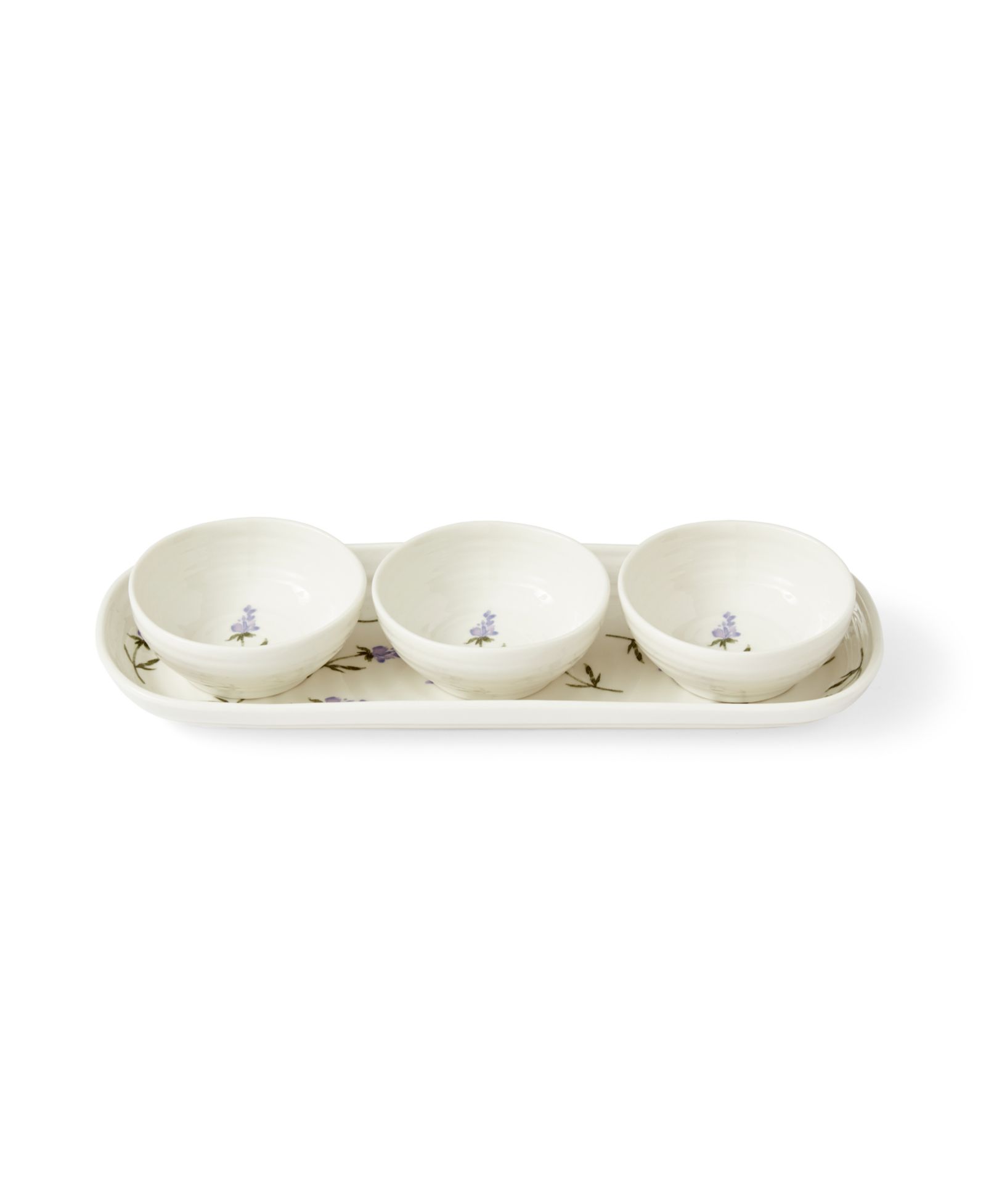 Portmeirion Sophie Conran Lavandula 4-Piece Bowl & Tray Set