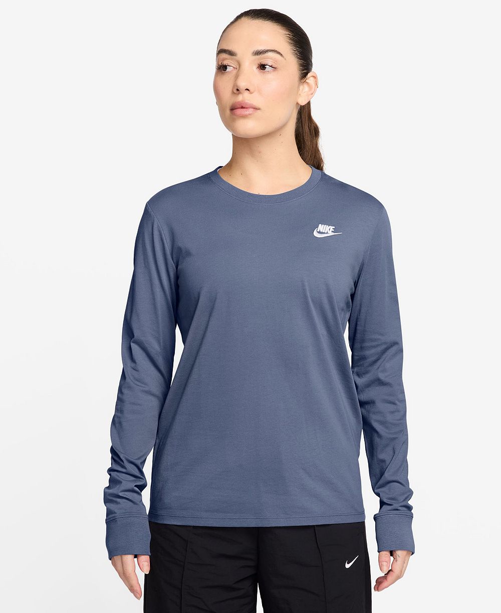 Nike Women's Sportswear Club Cotton Long-Sleeve T-Shirt