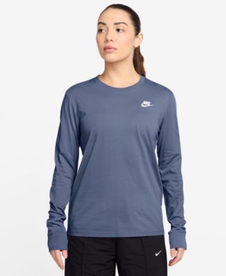 Nike Women's Sportswear Club Cotton Long-Sleeve T-Shirt