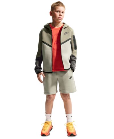 Nike Boys' and Girls' 7-20 Sportswear Tech Fleece Full-Zip Hoodie