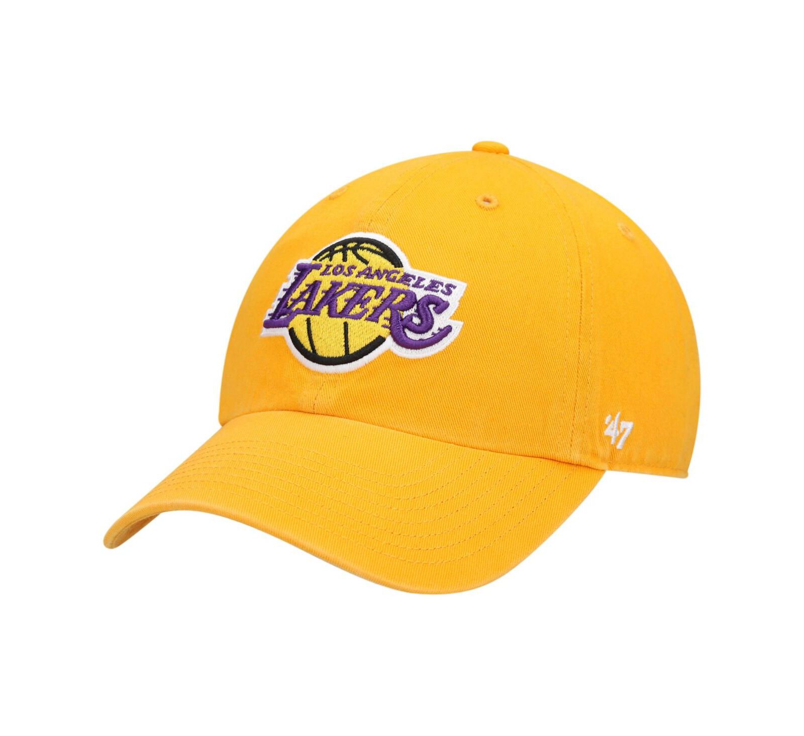 Men's '47 Brand Gold Los Angeles Lakers Clean Up Adjustable Hat