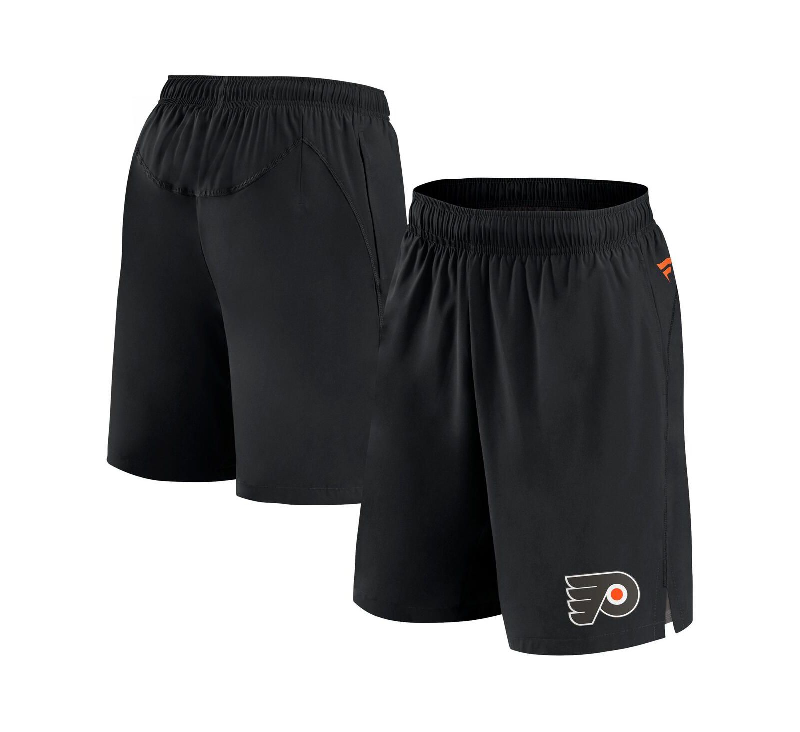 Men's Fanatics Black Philadelphia Flyers Authentic Pro Tech Shorts