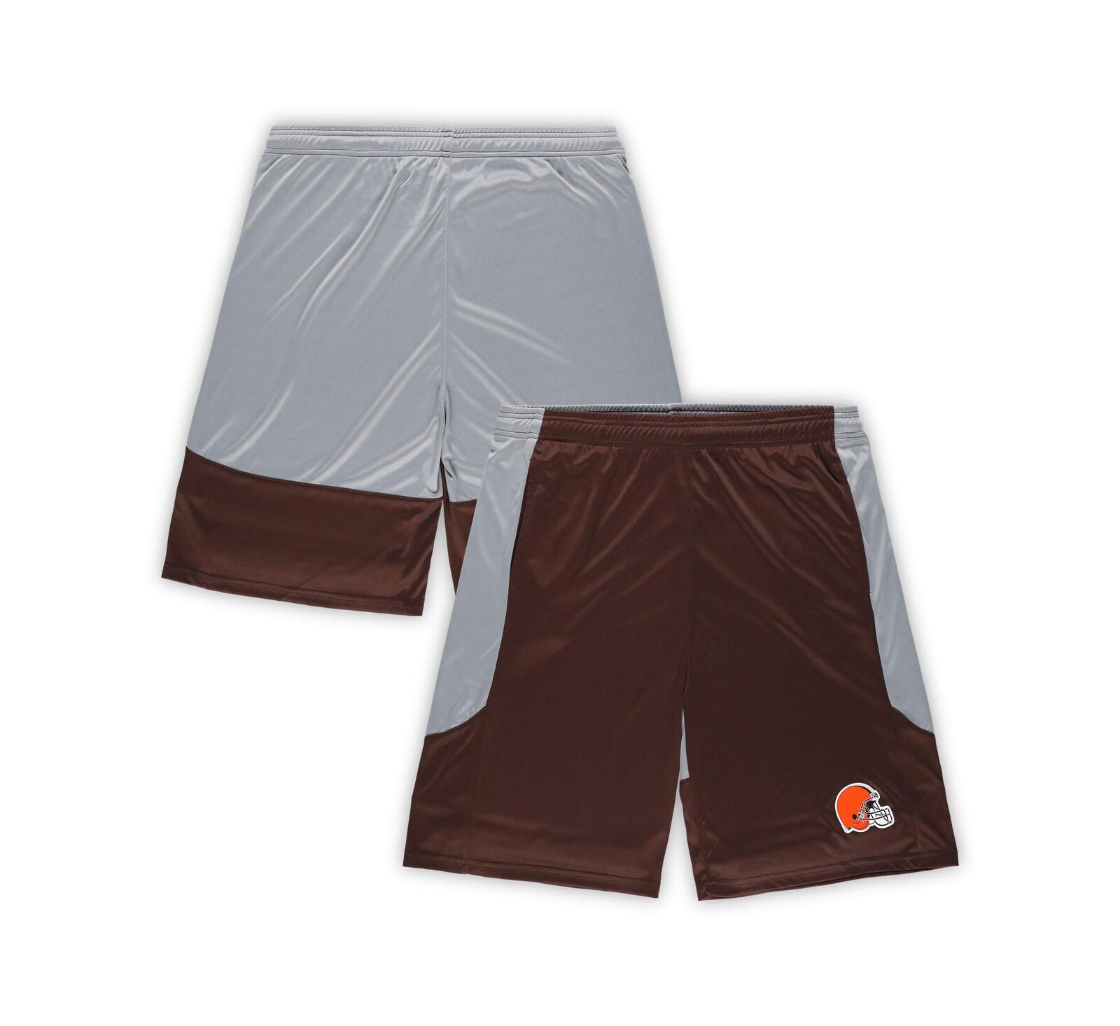 Men's Fanatics Brown Cleveland Browns Big and Tall Team Logo Shorts