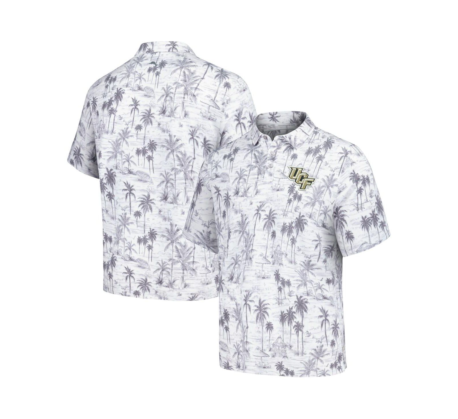 Мужской поло Tommy Bahama Gray UCF Knights Sport Cabana Shores IslandZone Tri-Blend