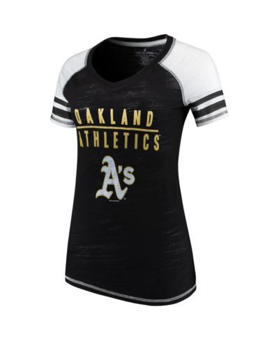 Женская футболка Soft As A Grape Oakland Athletics V-neck