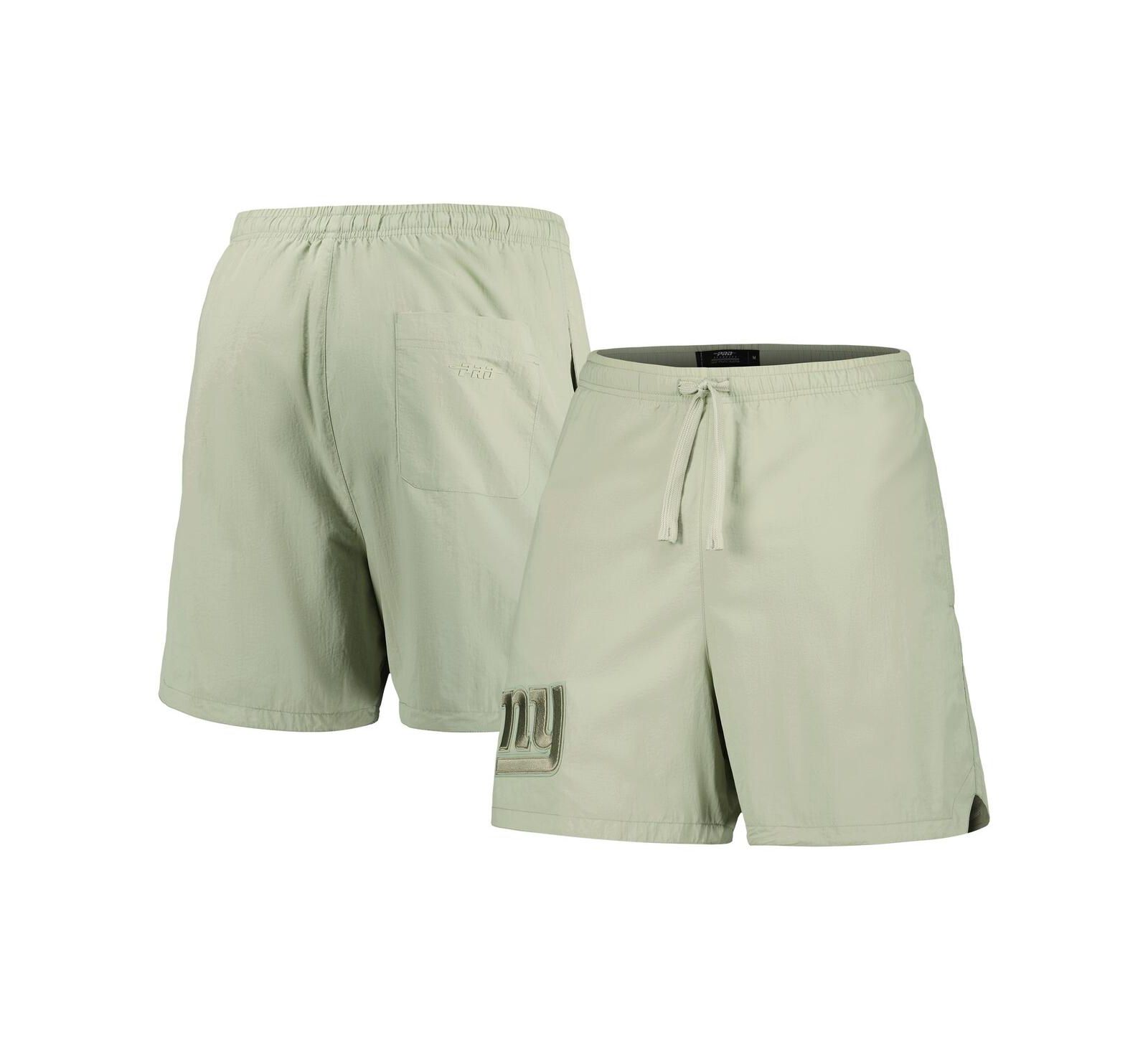 Men's Pro Standard Light Green New York Giants Neutrals 2.0 Woven Shorts