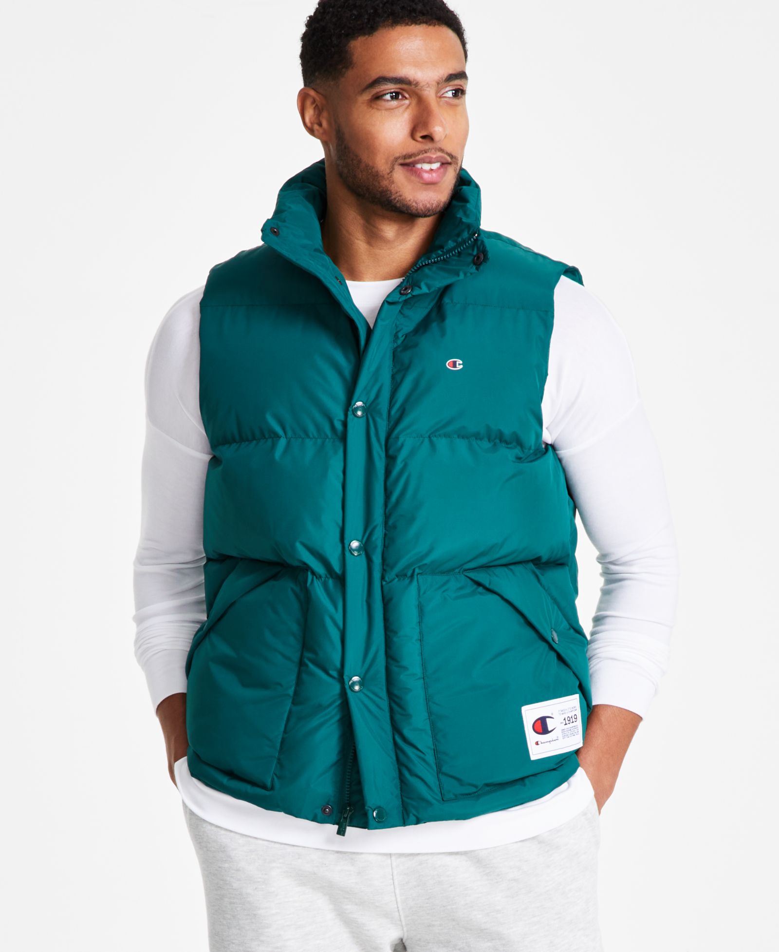 Мужской стеганый жилет Champion Solid-Color Quilted Puffer